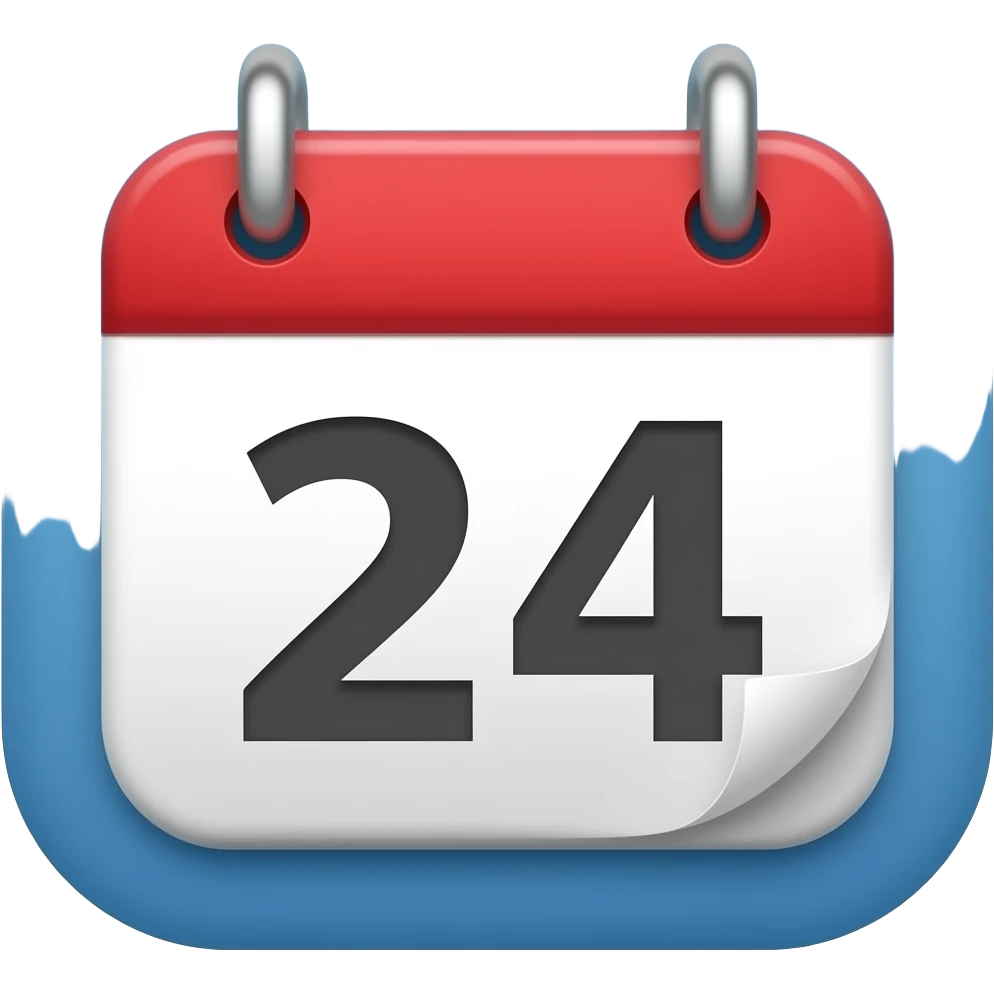 App logo for my game app that is shows calendar emoji