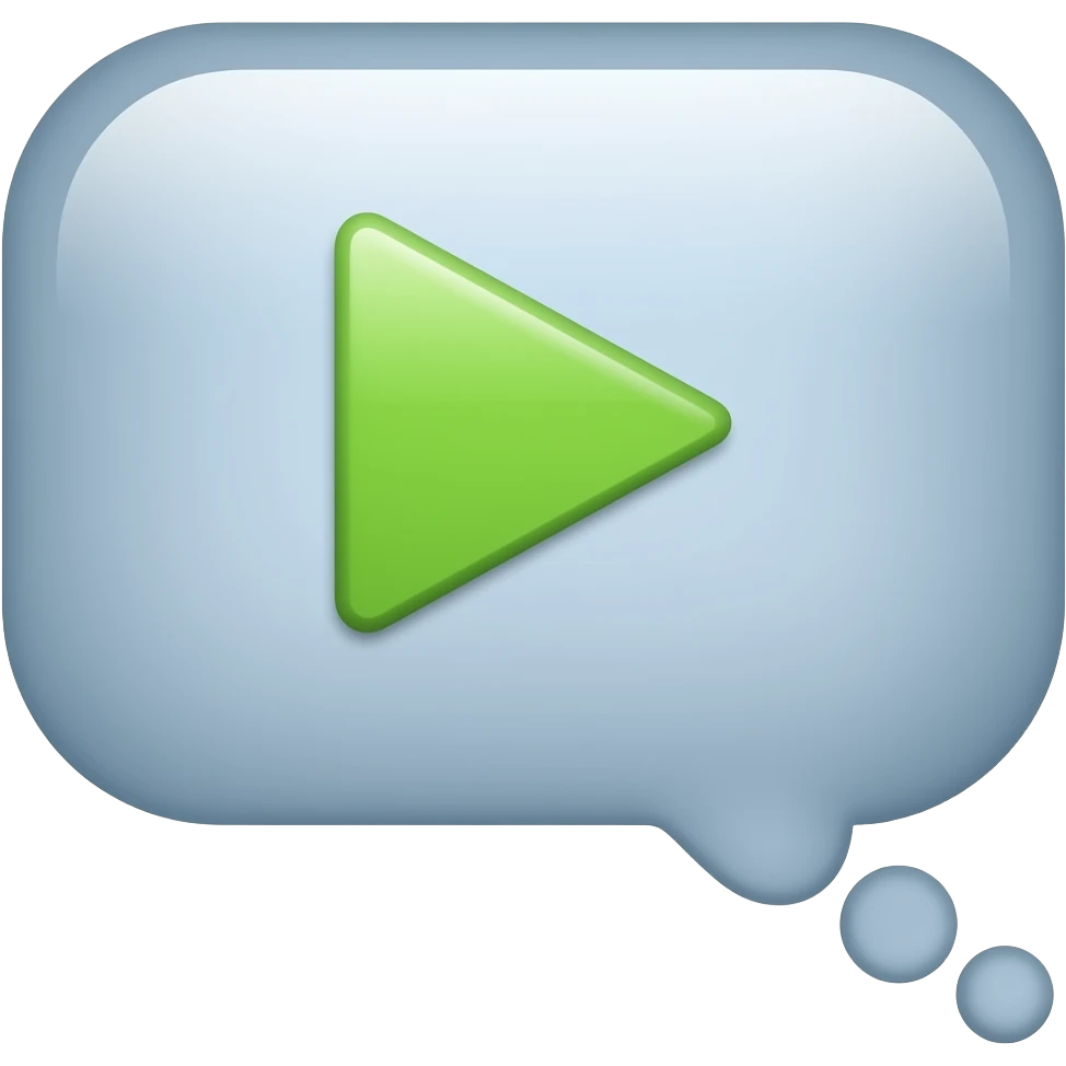 nube de pensamiento para video emoji