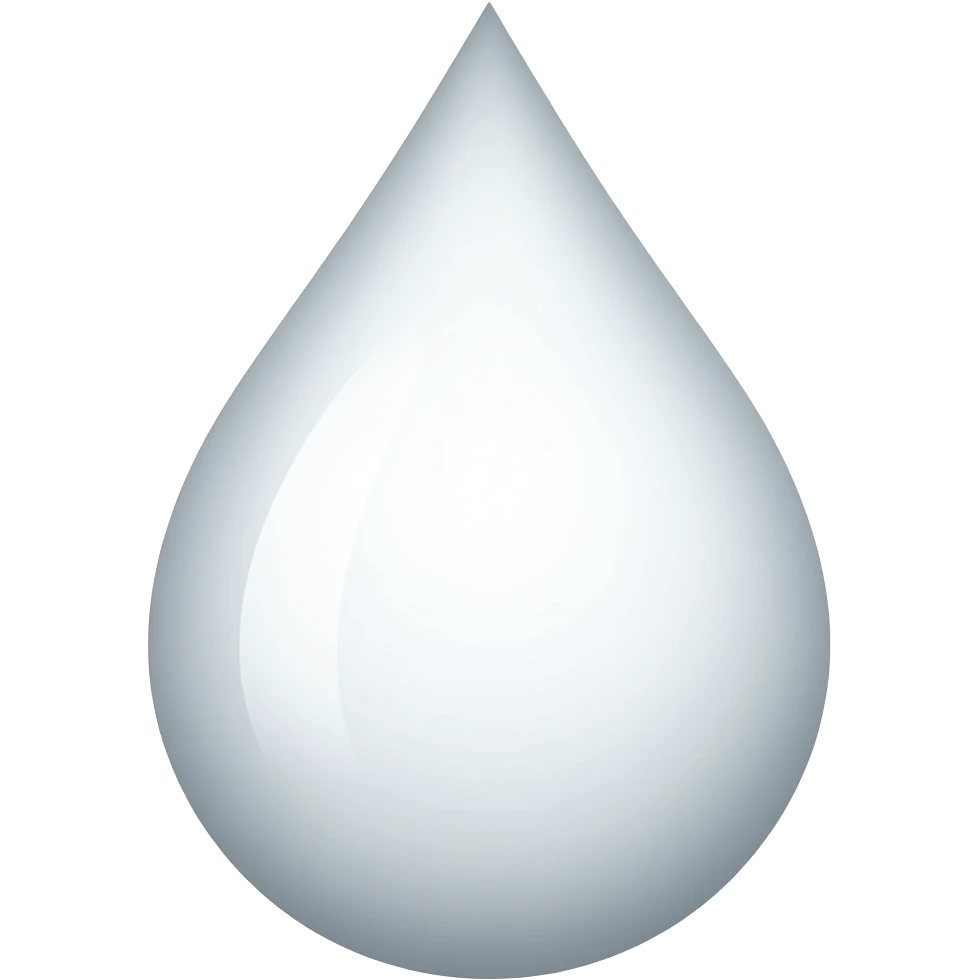 White drop emoji