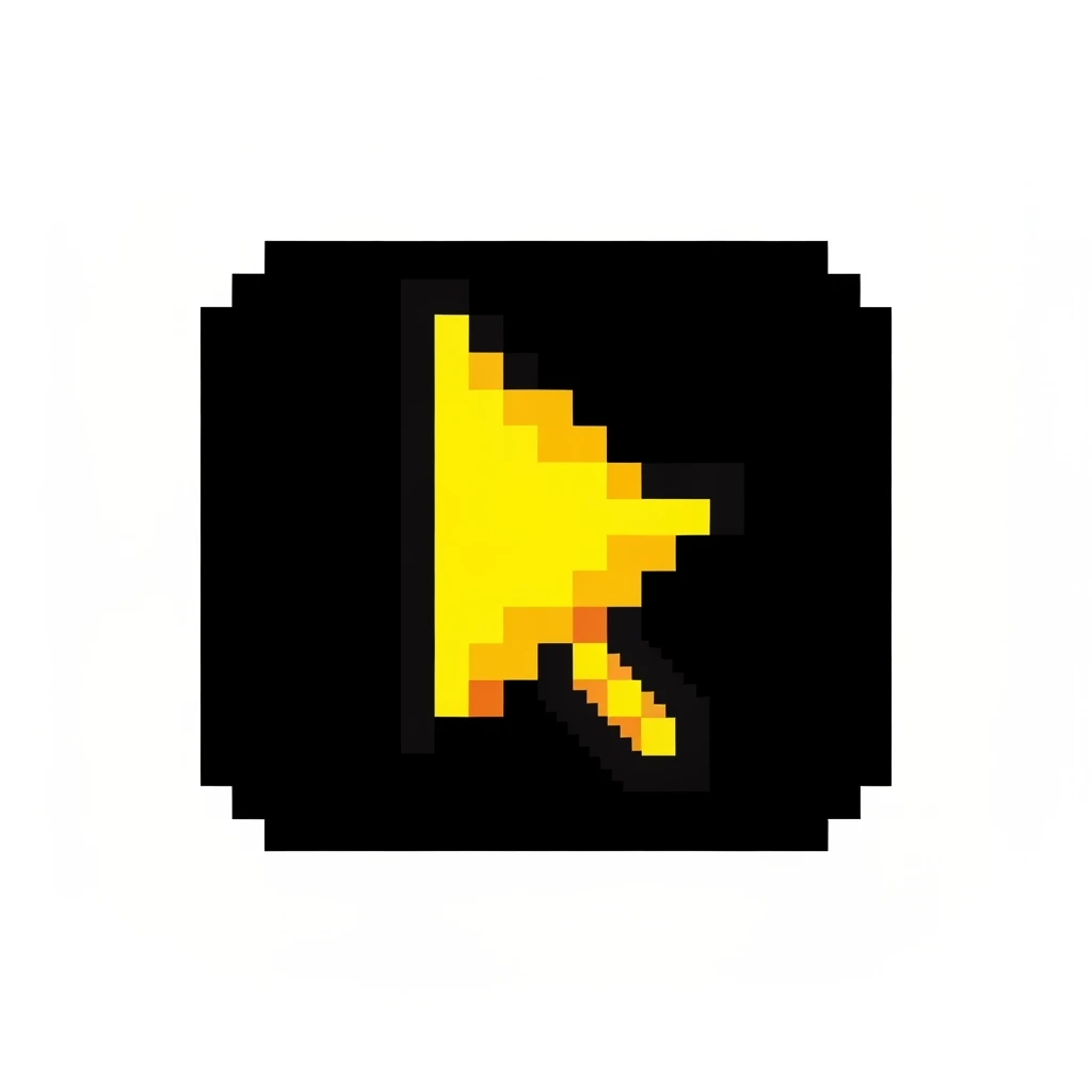 Pixellated Mouse Cursor png emoji