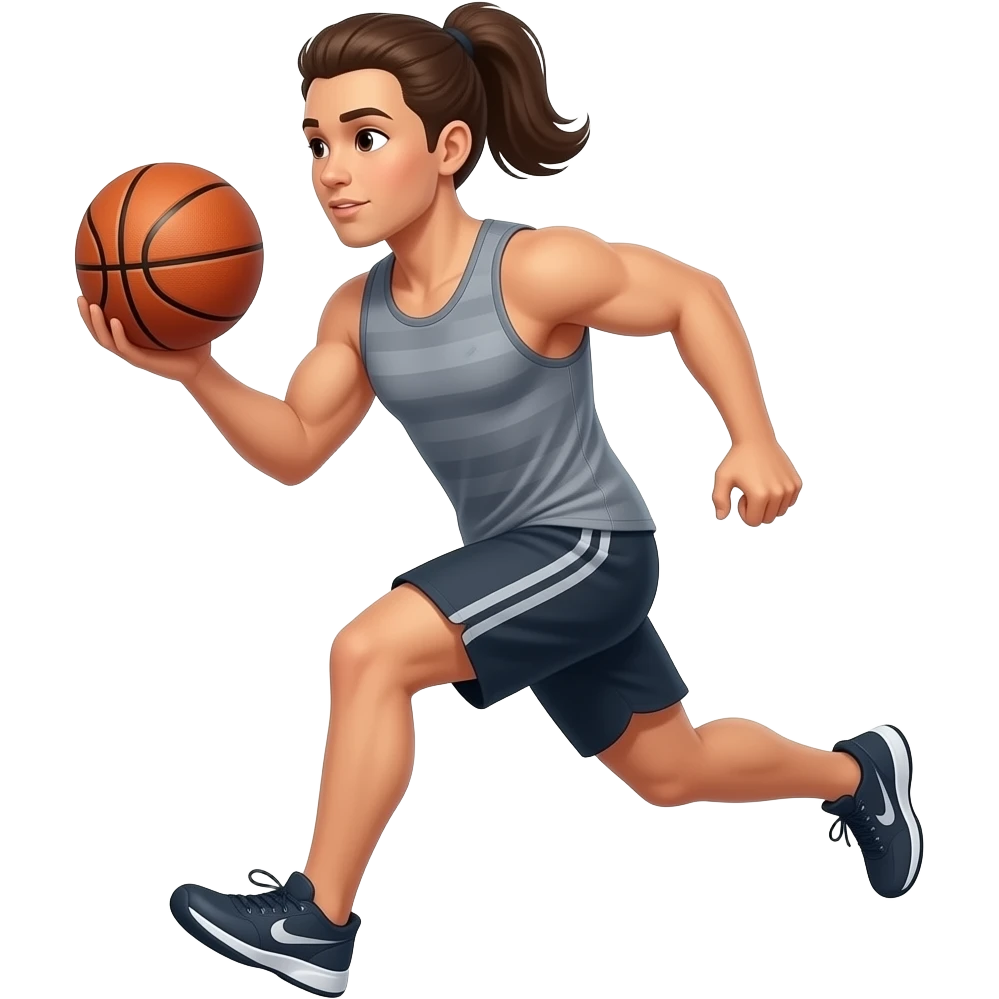 Working out, basketball, crossfit and running in one emoji emoji