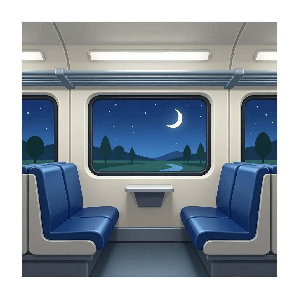 Train interior emoji