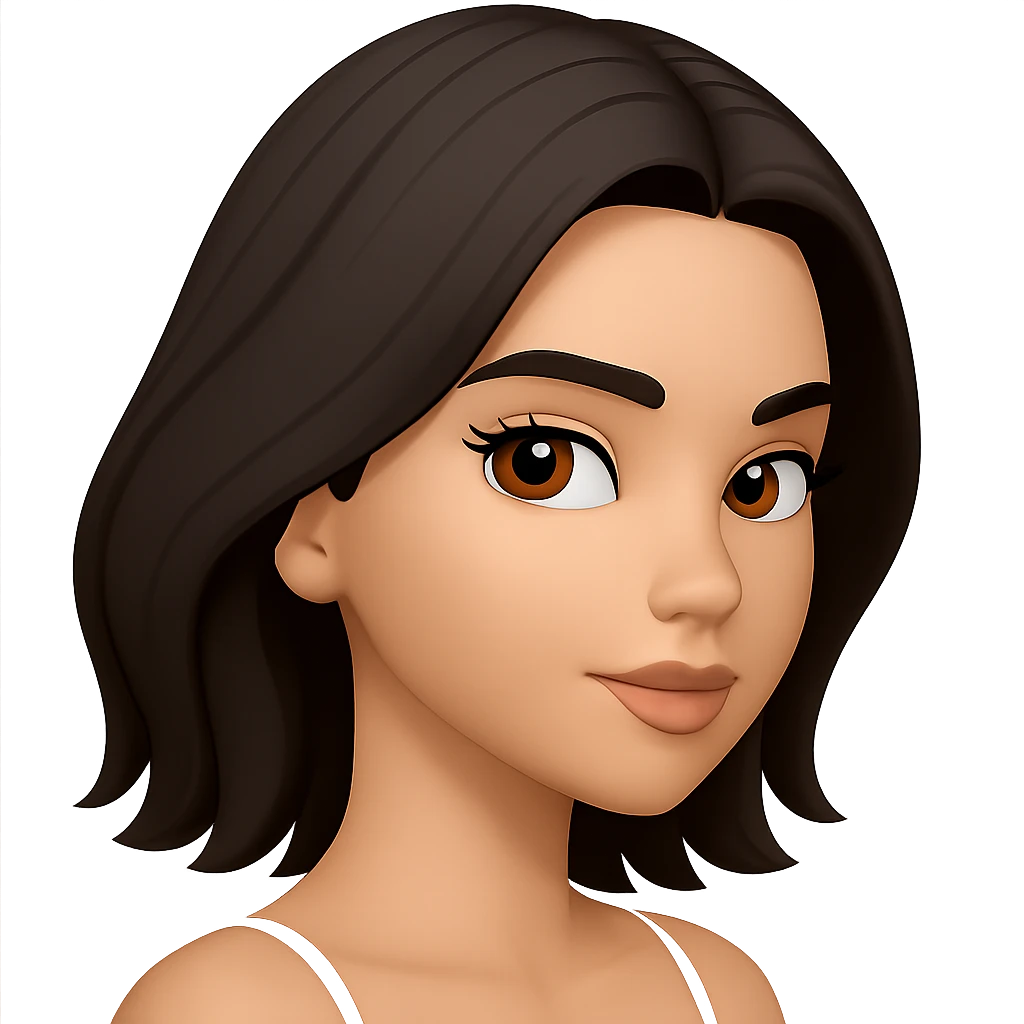 Create a slight sideways (three-quarters) view of the same face shown in the reference image, keeping the same style and expression. Maintain a transparent background. emoji