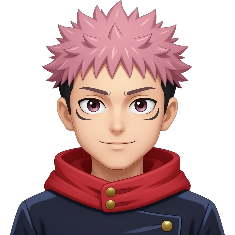 Pink haired Yuji itadori from jjk emoji