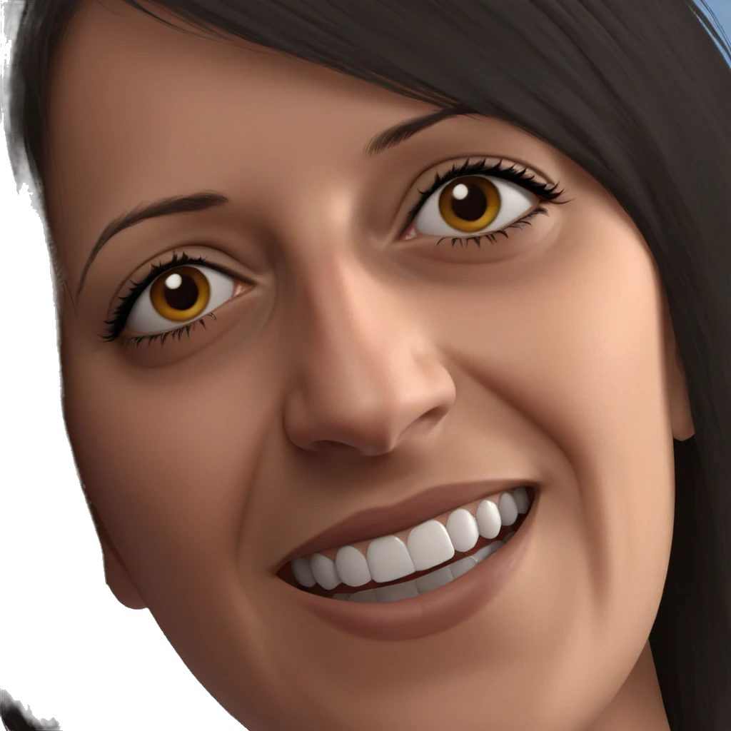 realistic portrait of girl emoji