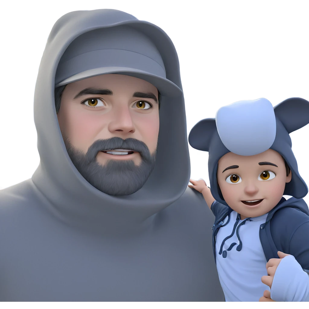 boy with hat under sky emoji