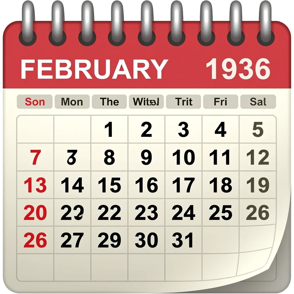 febrer del any 1936 emoji