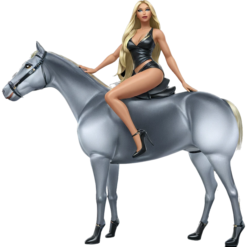 blonde girl in high heels emoji