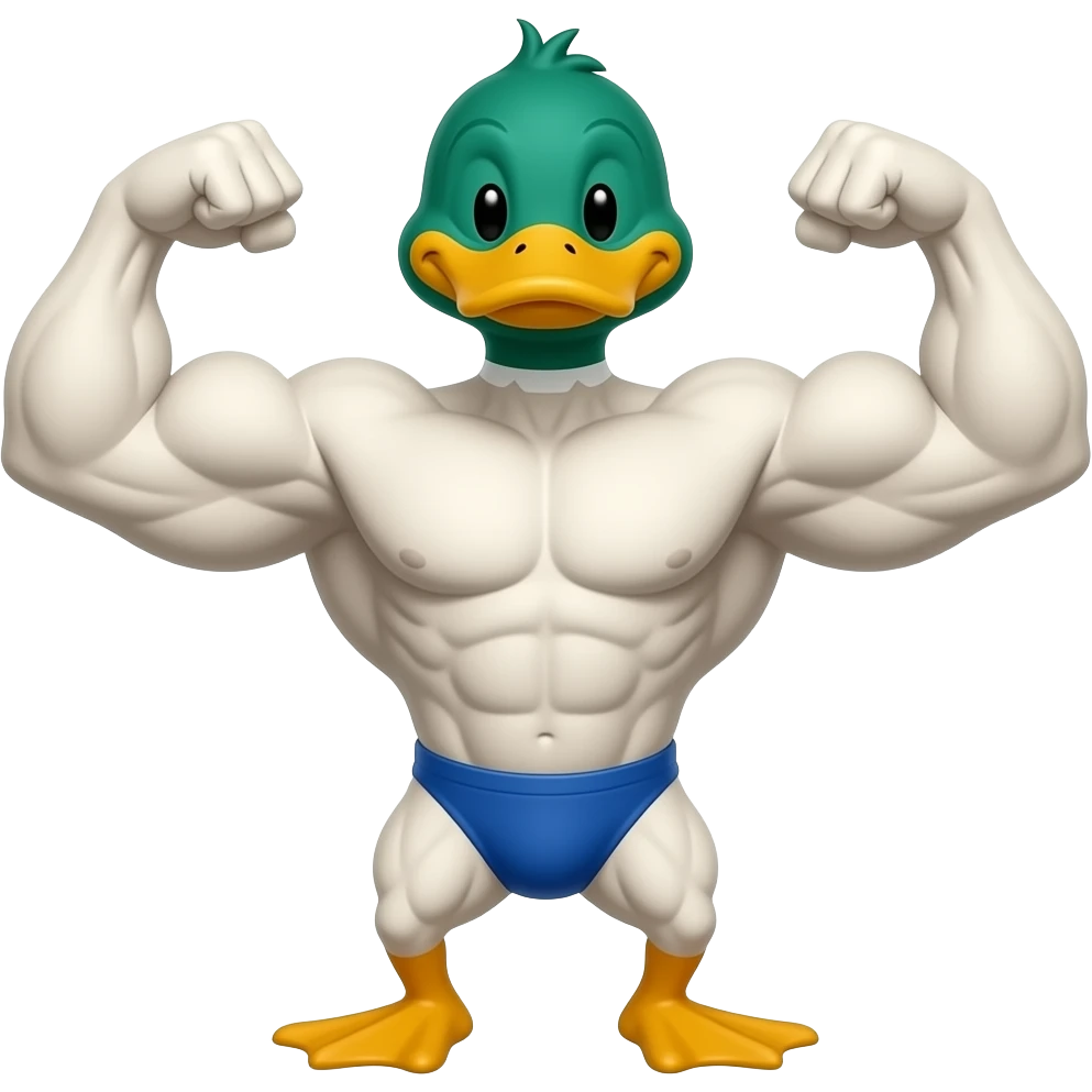 pepe the duck with muscles emoji