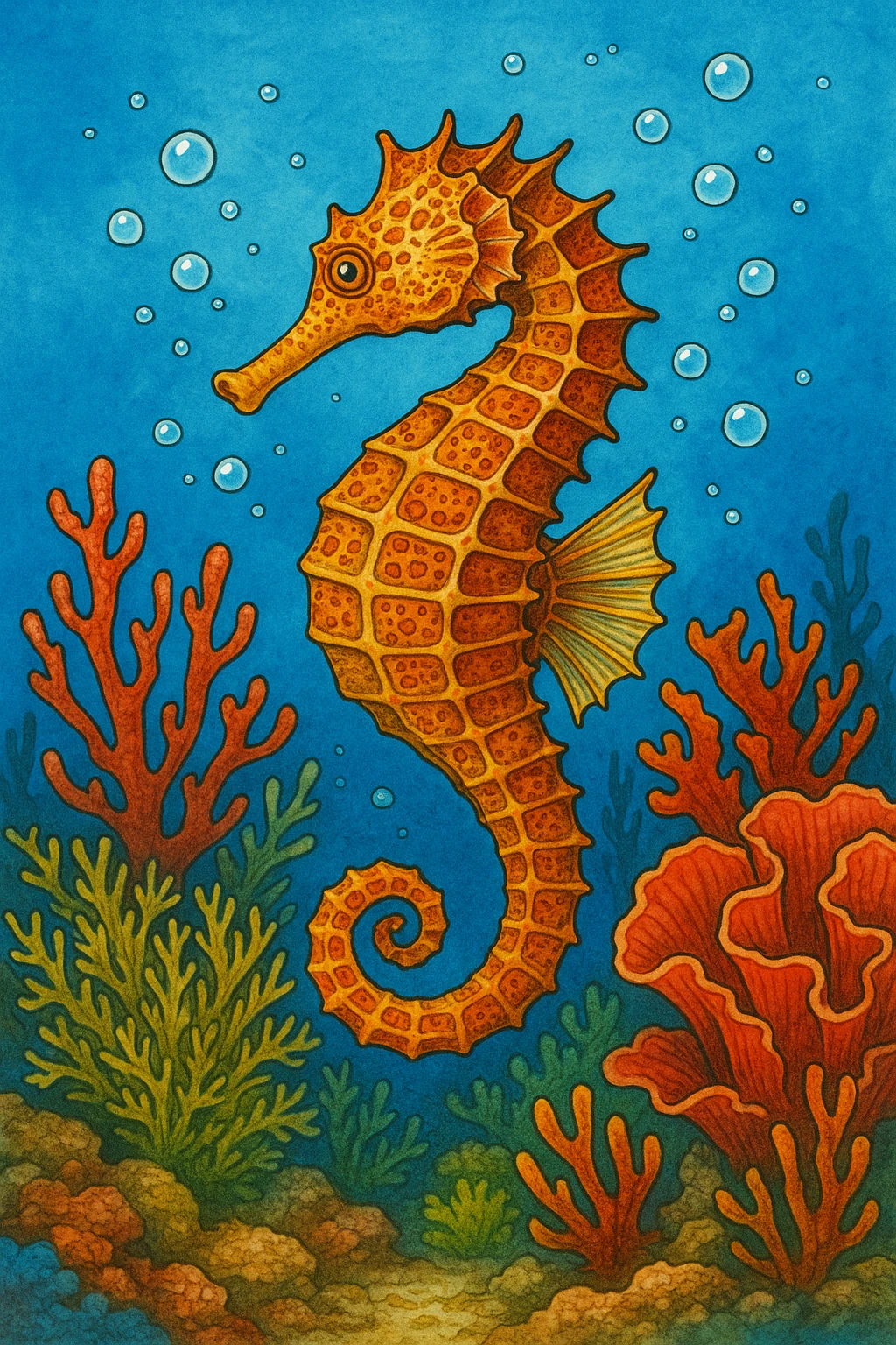 A seahorse emoji