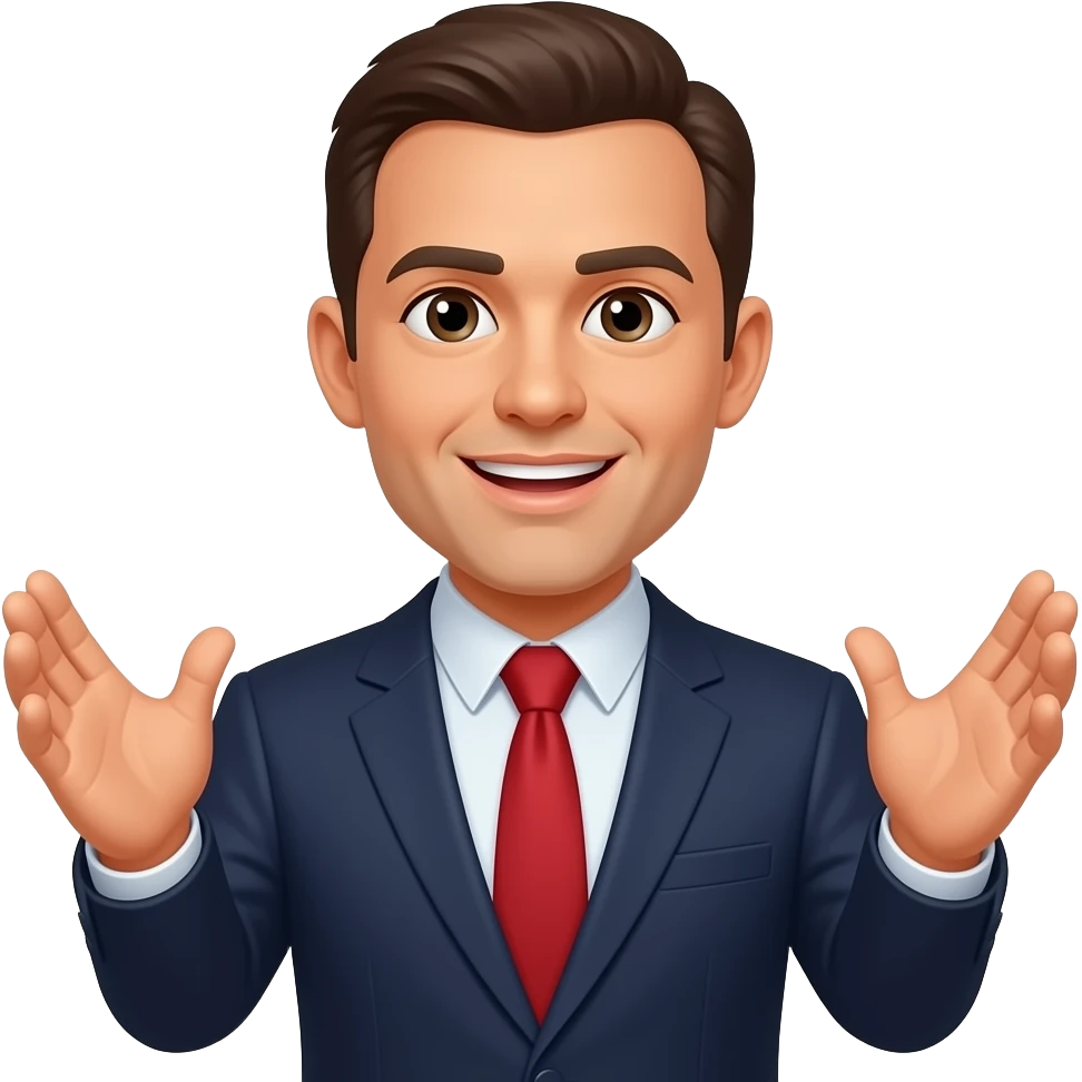 A person saying something is significant to say emoji