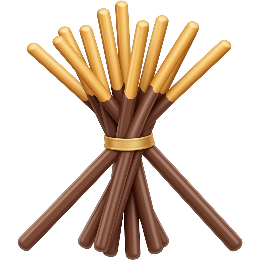Chocolate one Pocky stick emoji