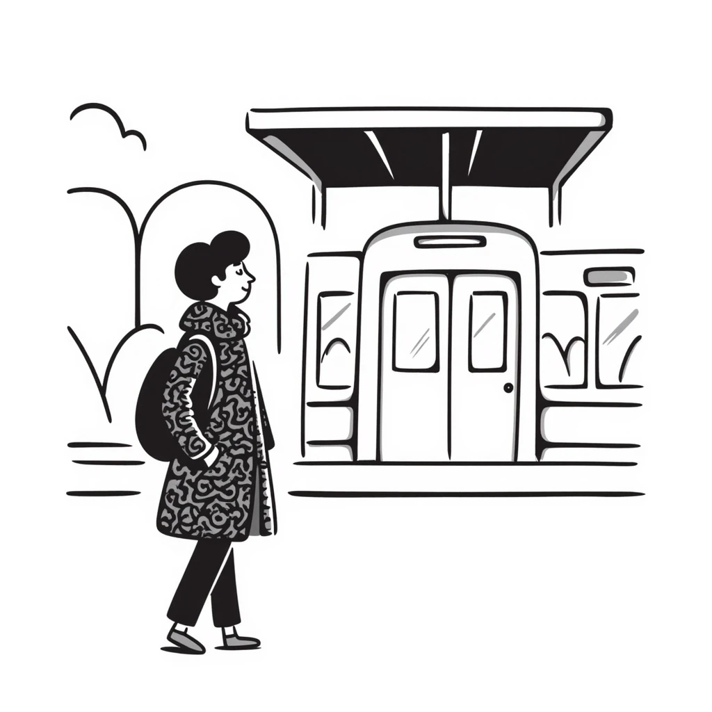 metro at the station emoji