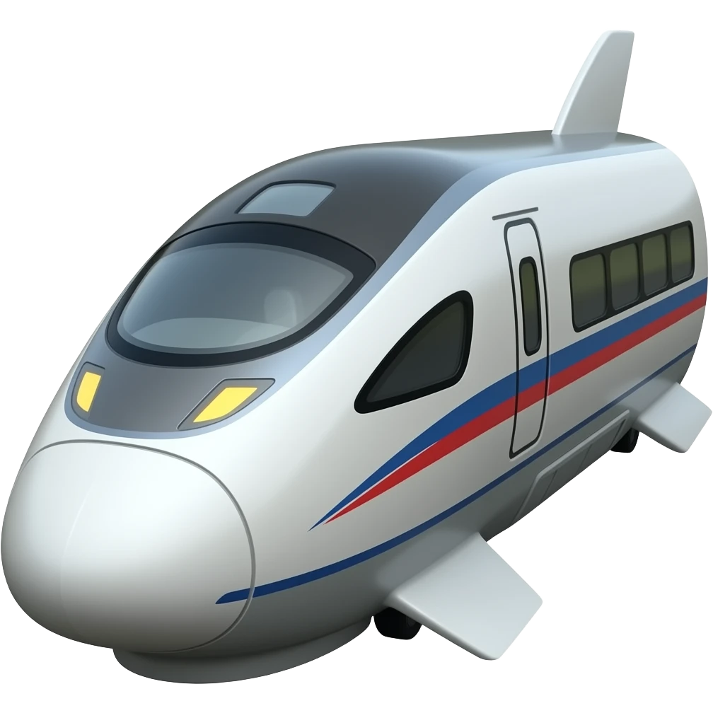 3d bullet train emoji