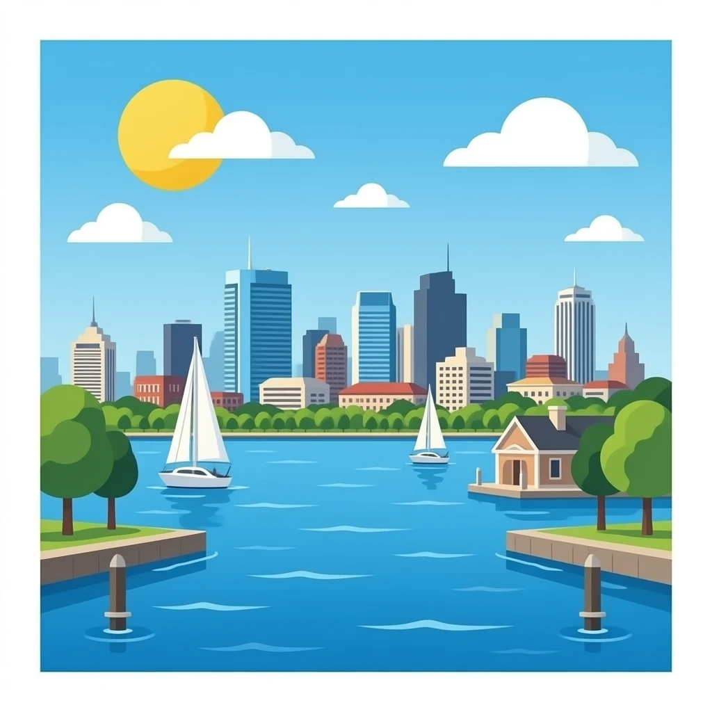Boston waterfront emoji
