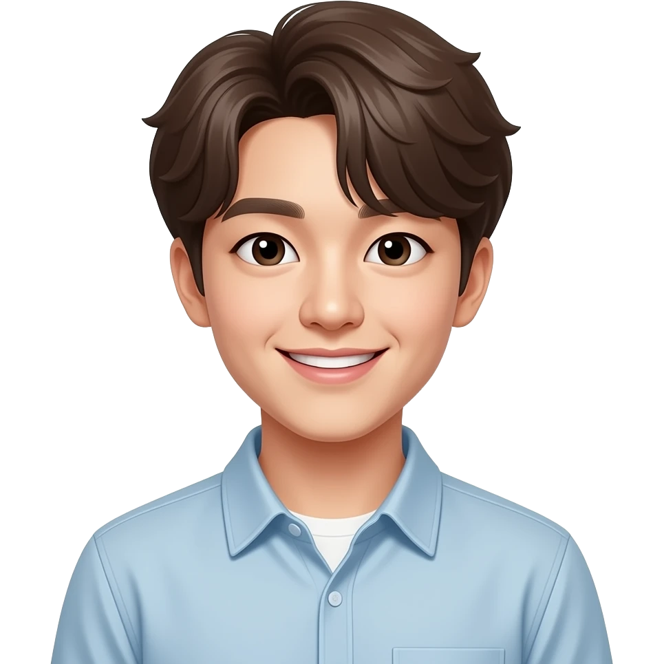 방탄소년단 팬덤과 글로벌 시청자 이모지를 원해. 긍정적인 표정을 짓고 있는 emoji