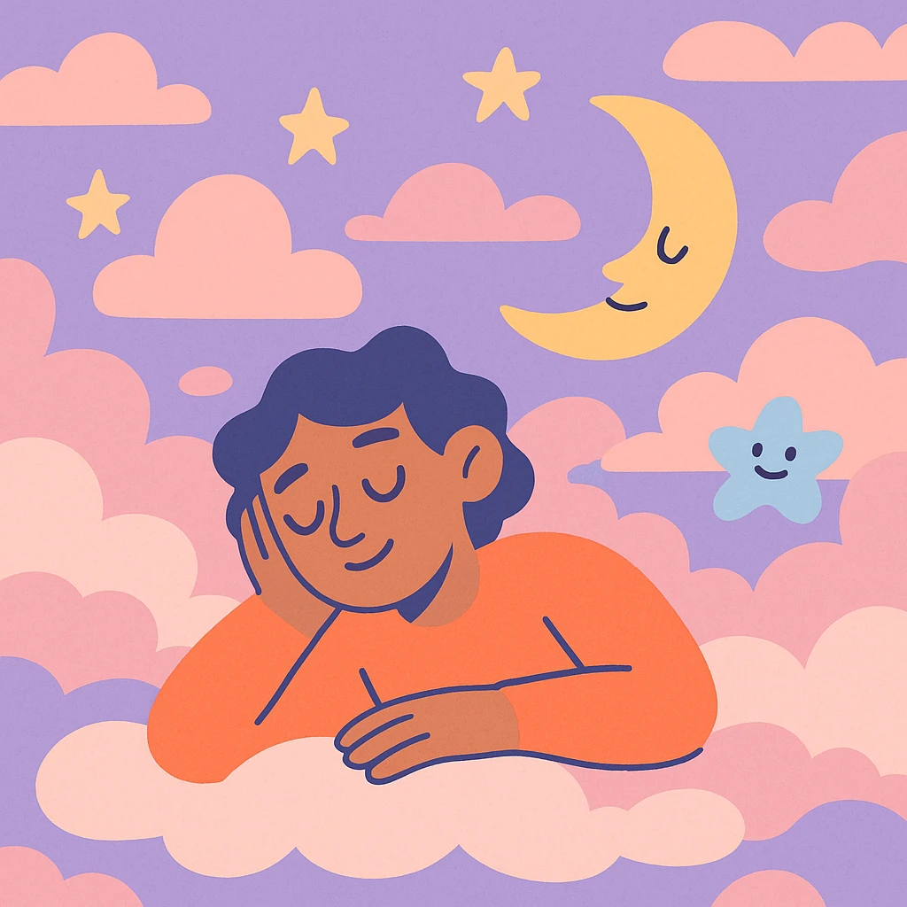dream, soft pastel illustration, gentle clouds, surreal atmosphere emoji