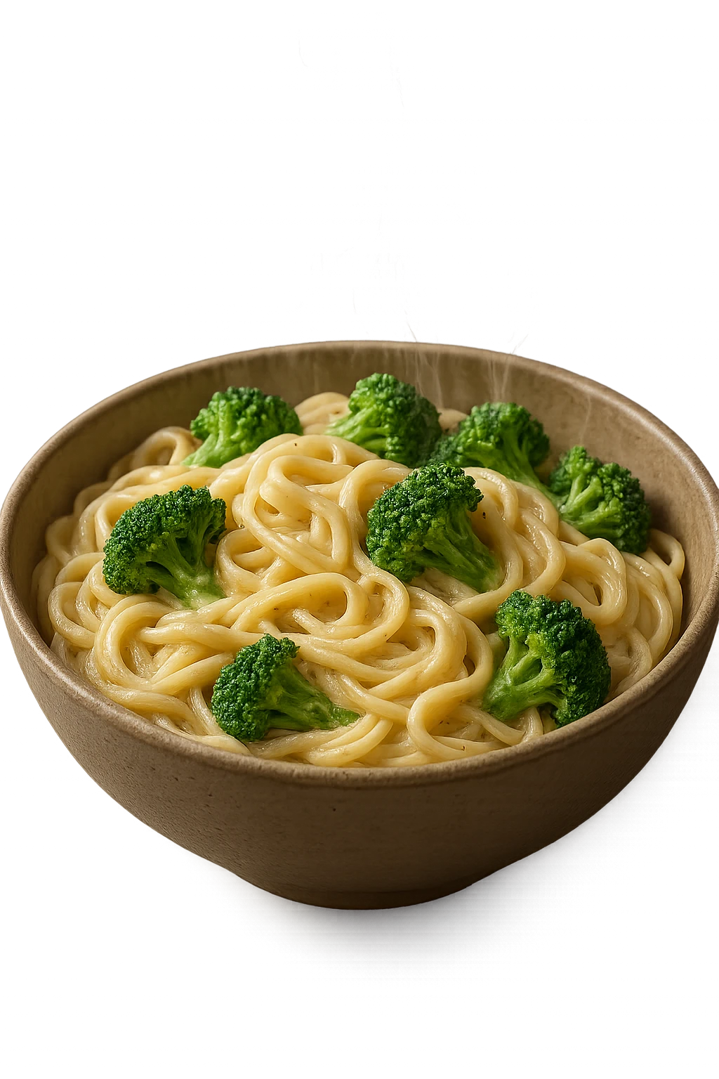 bowl di pasta e broccoli, iperrealistico 4k emoji