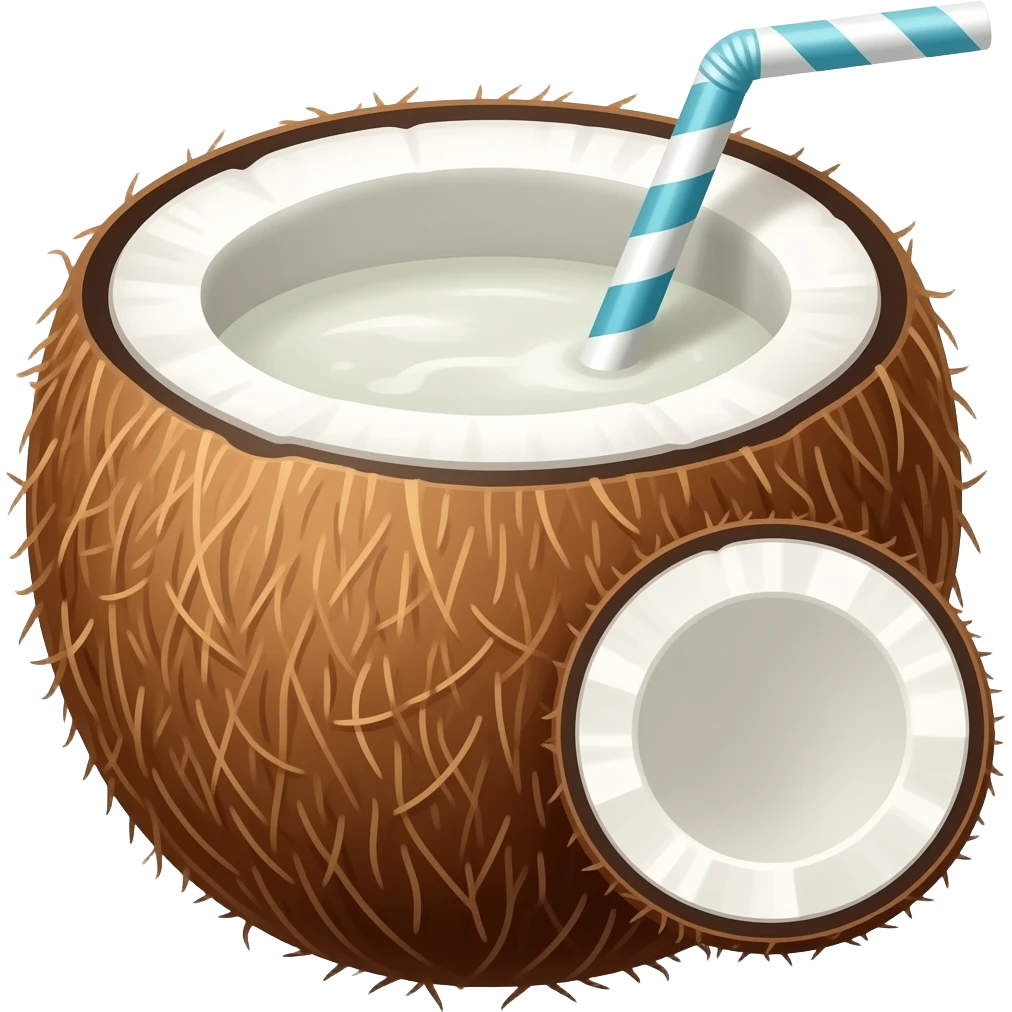 coconut drink emoji