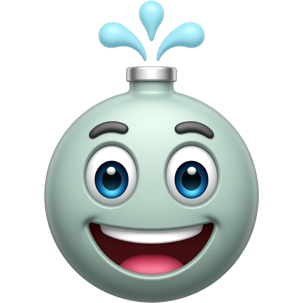 Весела колба з якої випаровуються формули emoji