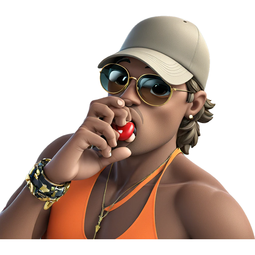 stylish guy with accessories emoji