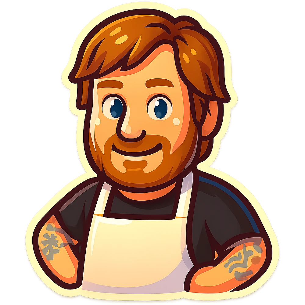 Create an emoji based on this person's appearance. Use a fun, expressive style suitable for emoji, in a retro stickers style. emoji