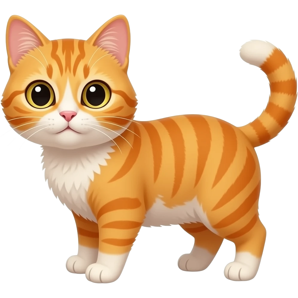 Kawaii naranja sanguínea emoji