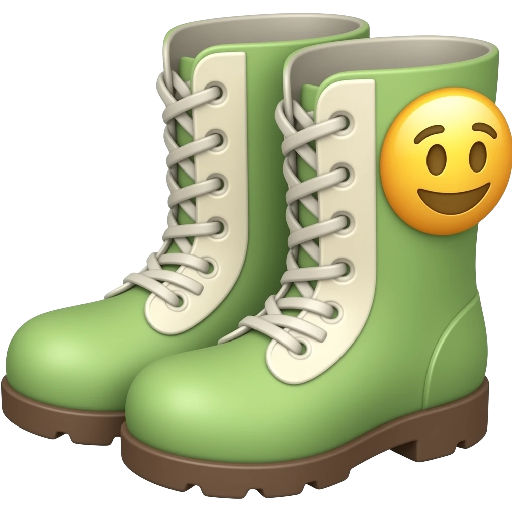 boots same style, same color palette, consistent design, part of an emoji set emoji