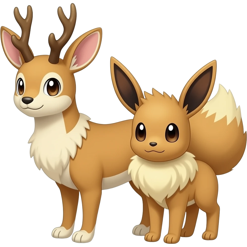 Jackalope-deer-Eevee-fusion-hybrid-animal-Pokémon emoji