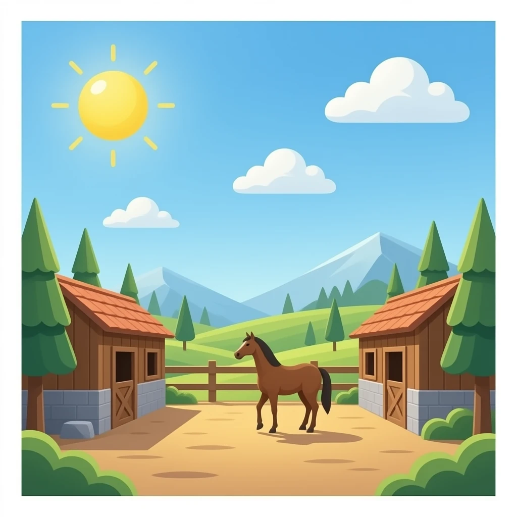 emty stable, without horses emoji