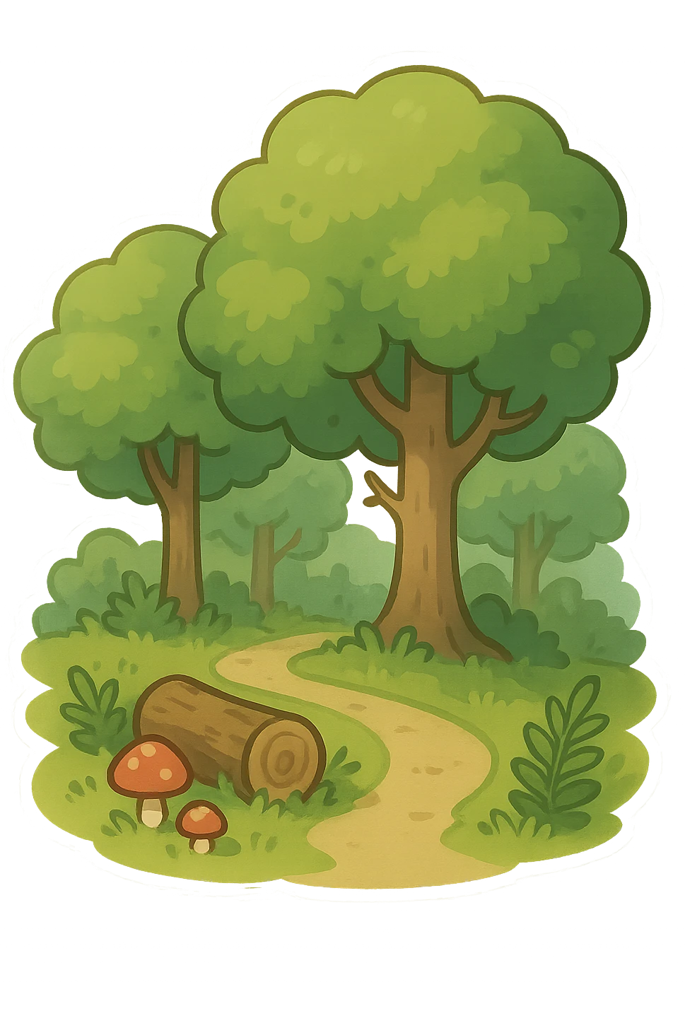 一个森林深处的场景 emoji