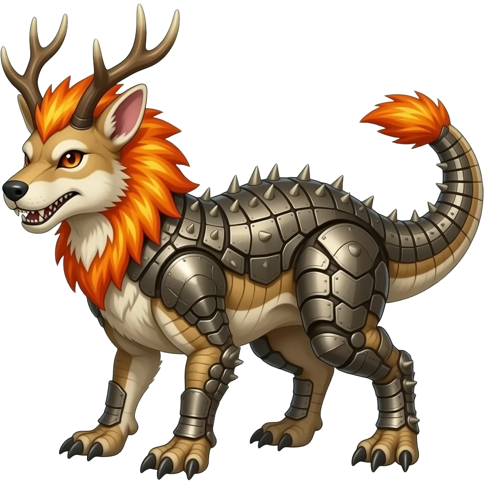 Trico-Arcanine-Jackalope-fusion-hybrid-animal-creature emoji