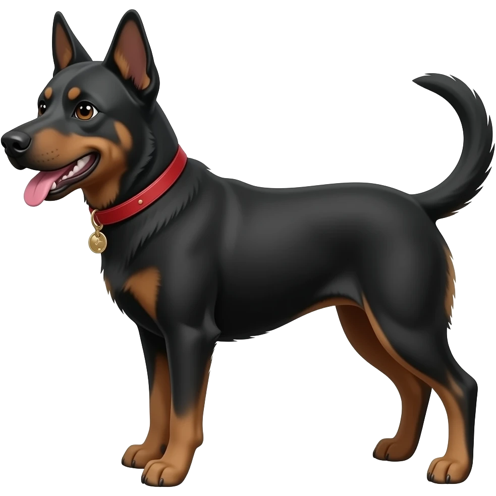 Black dog emoji emoji