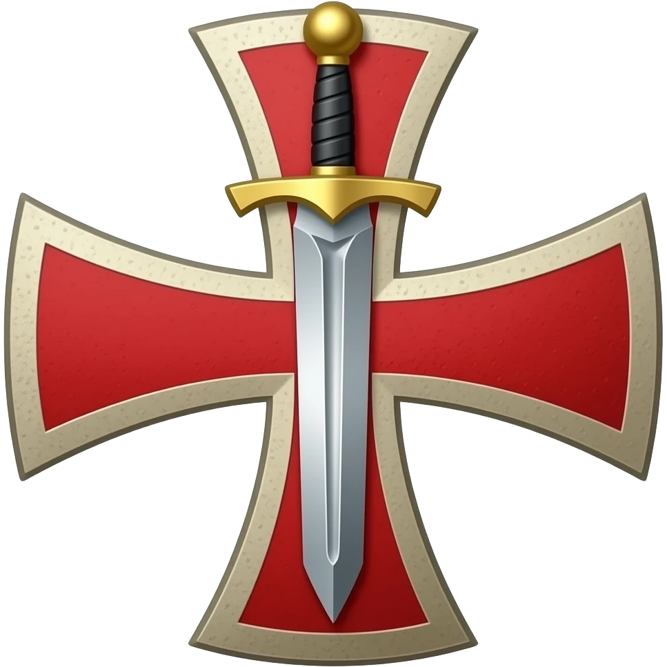 Templar cross with sword in middle emoji