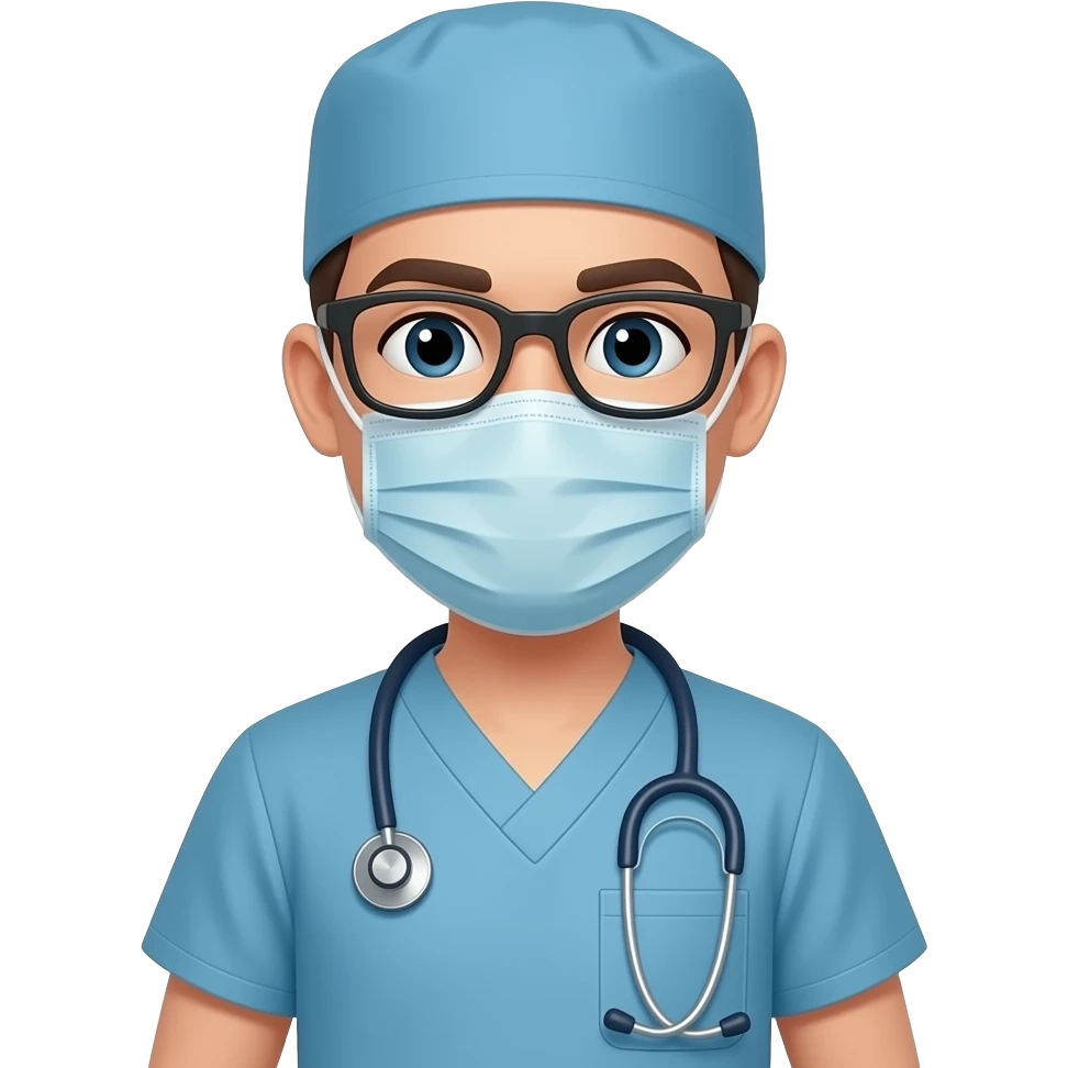 a doctor wearing scrub emoji