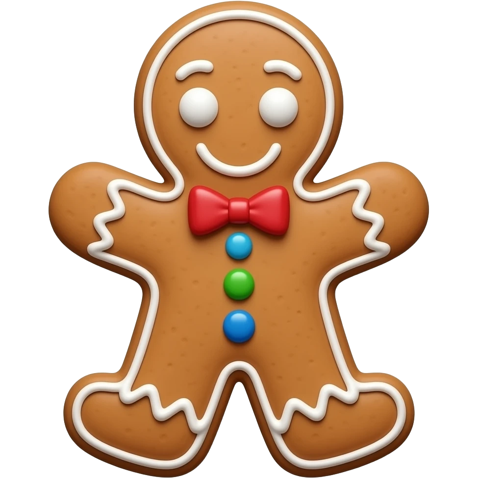 robot gingerbread emoji