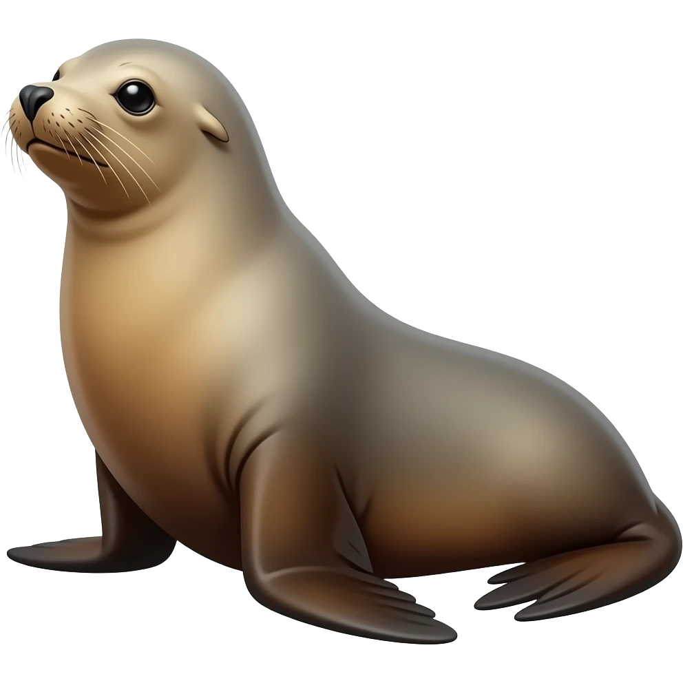 A California sea lion emoji