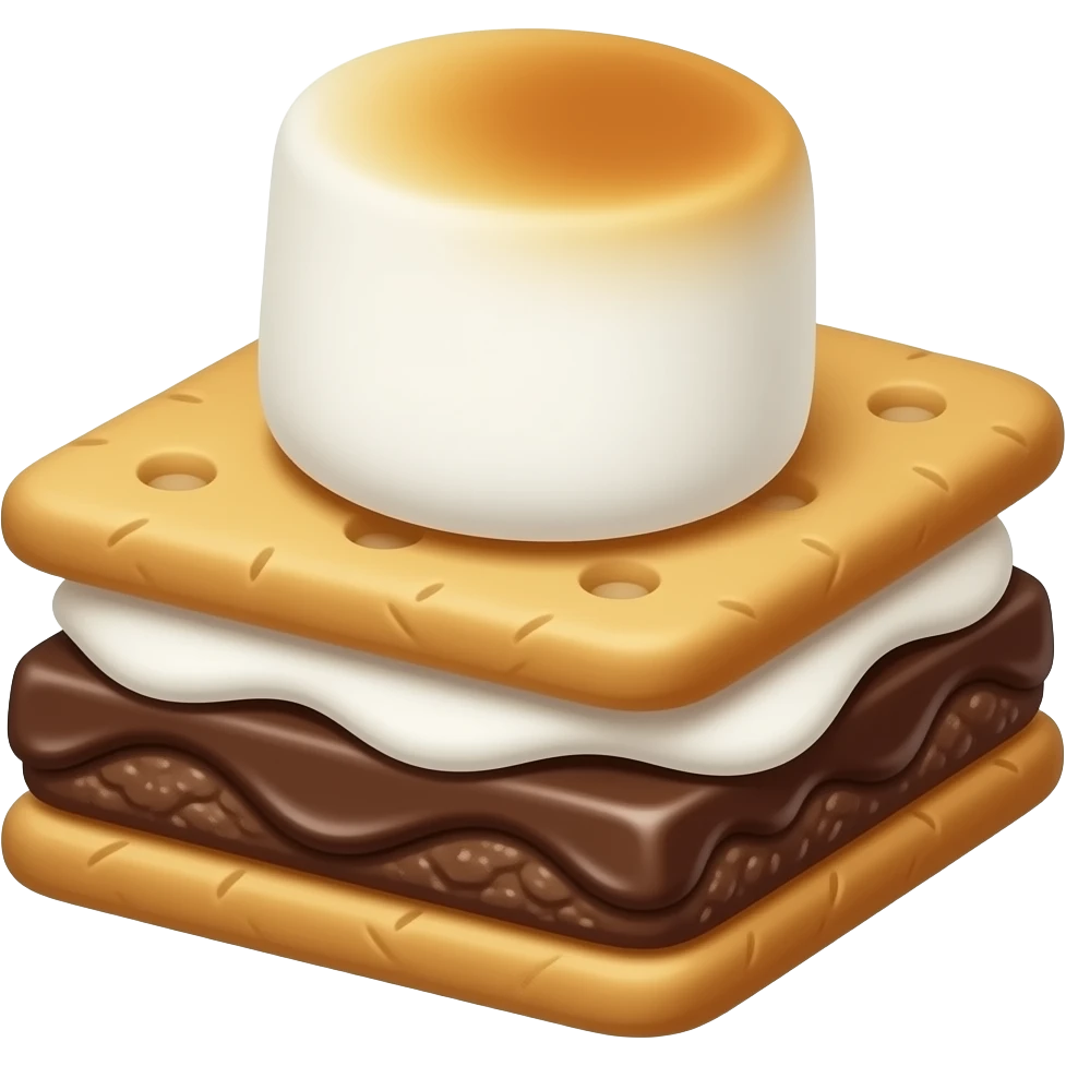 cute anime aesthetic s'mores emoji