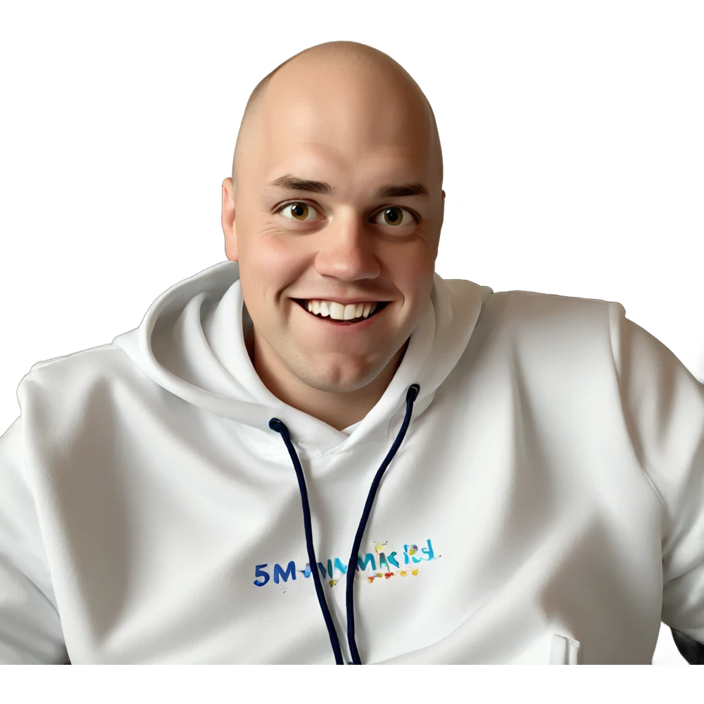 smiling boy in white hoodie emoji