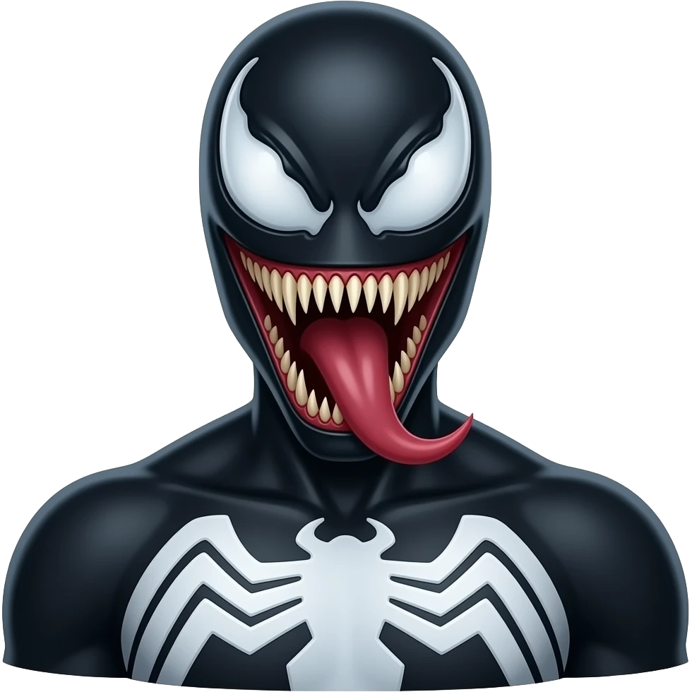 AĞIZI AÇIK venom kostümü emoji