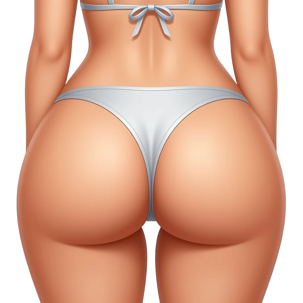 massive booty girl in thong back angle emoji