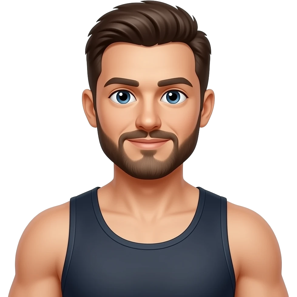 fitness content creator: filming himself emoji