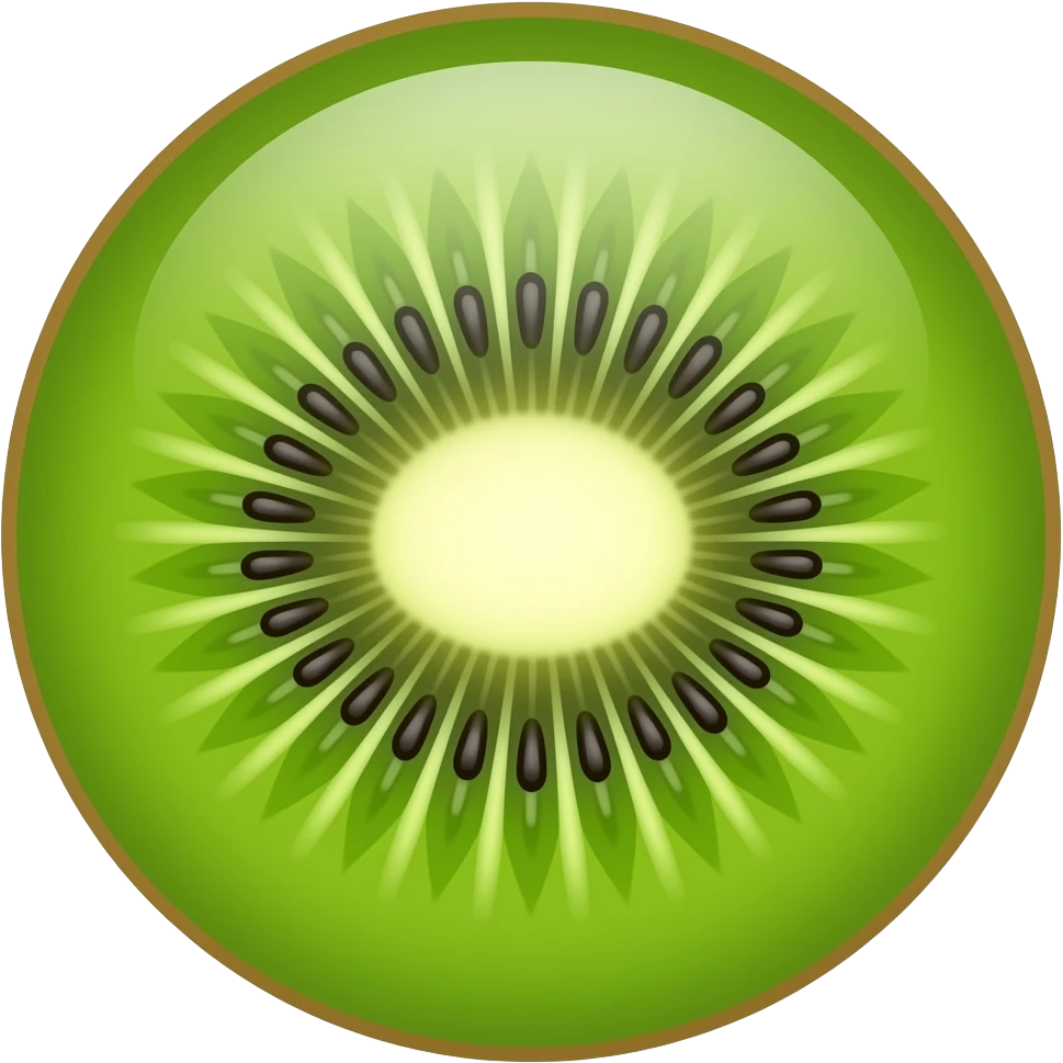 Half kiwi emoji