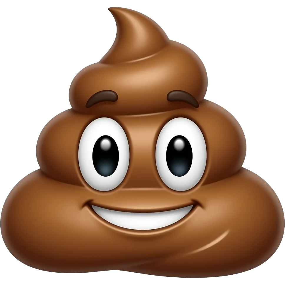 Un caca qui fait caca emoji