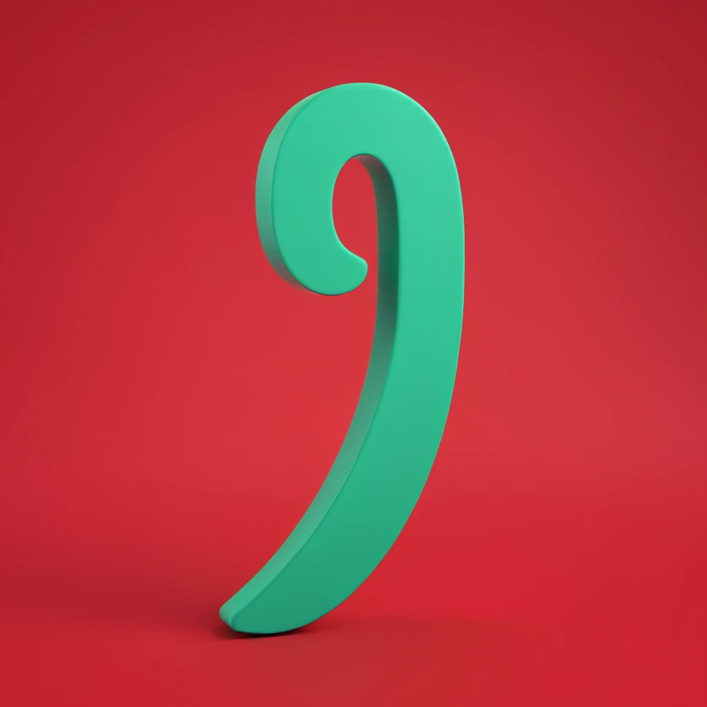 dark green exclamation mark, volumetric, minimalist, no faces or emojis emoji