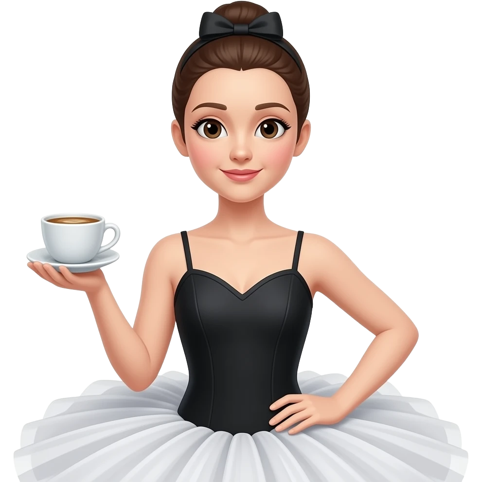 Ballerina cappucino emoji