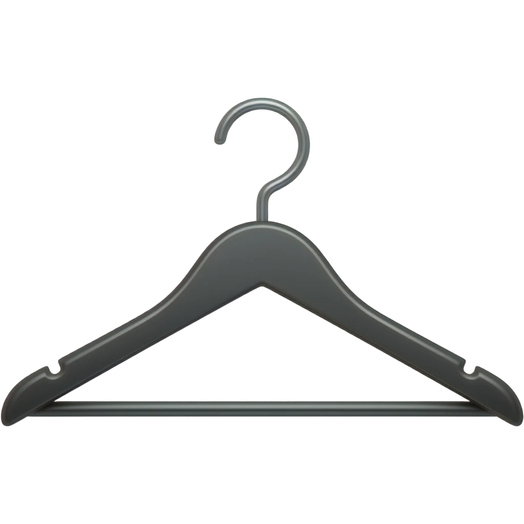 black hanger emoji