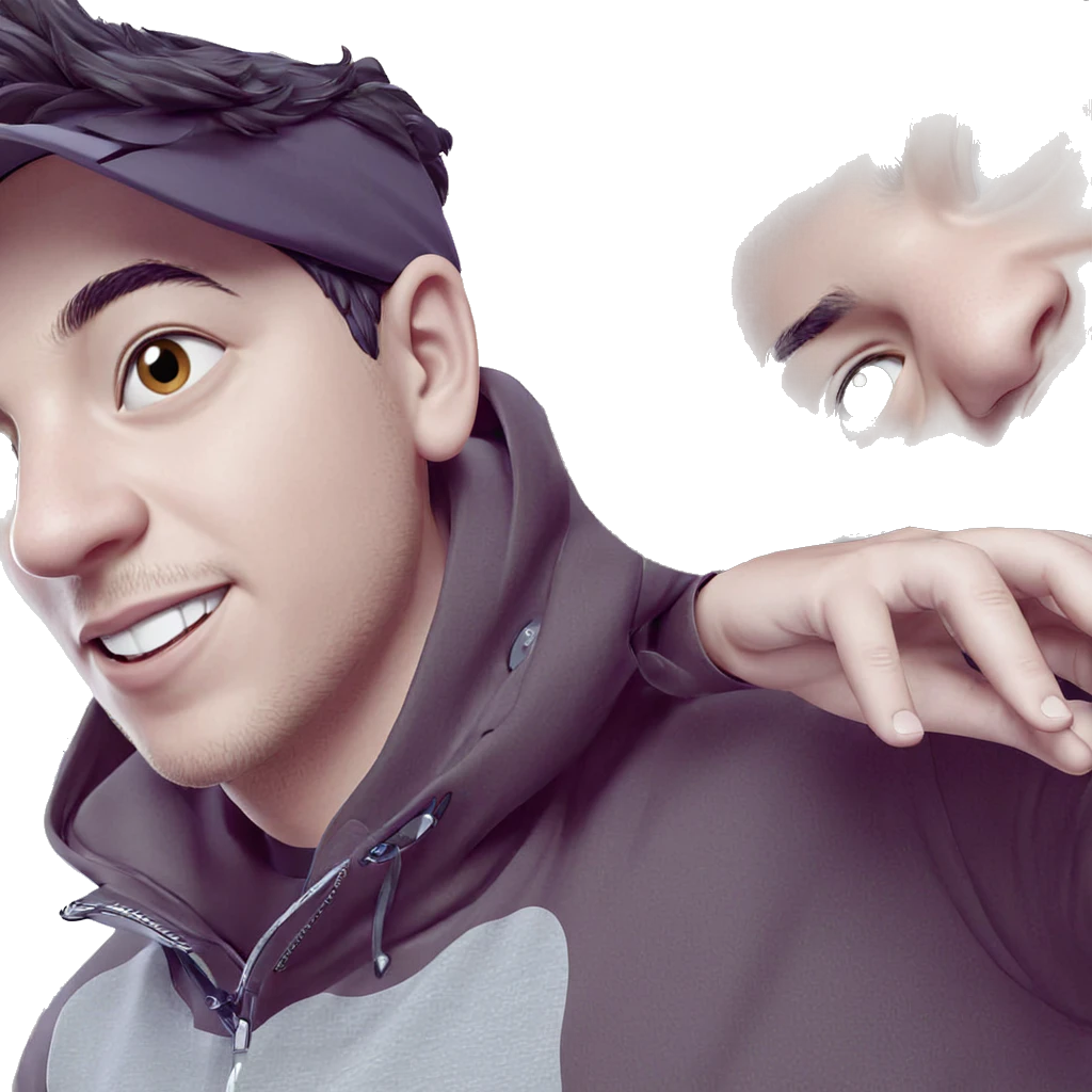 boys wearing hats and smiling emoji