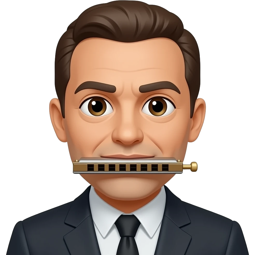 mounty mit mundharmonika emoji