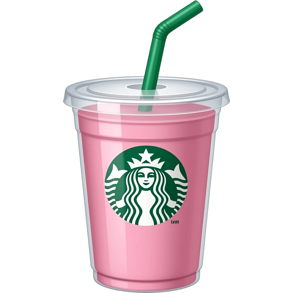 Drink pink Starbucks emoji